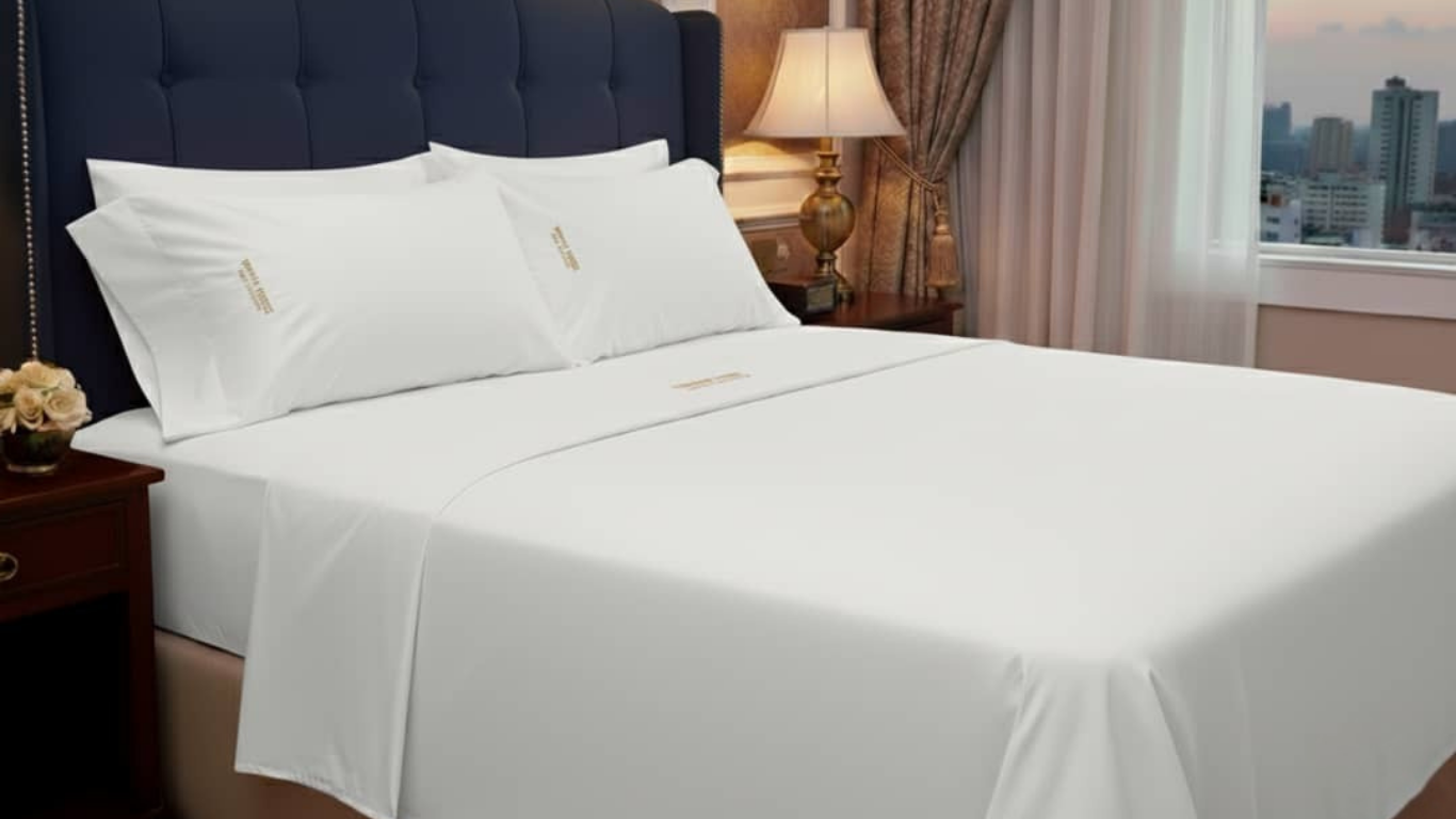 Queen-Size Bed Sheet Set, 100% Organic Cotton