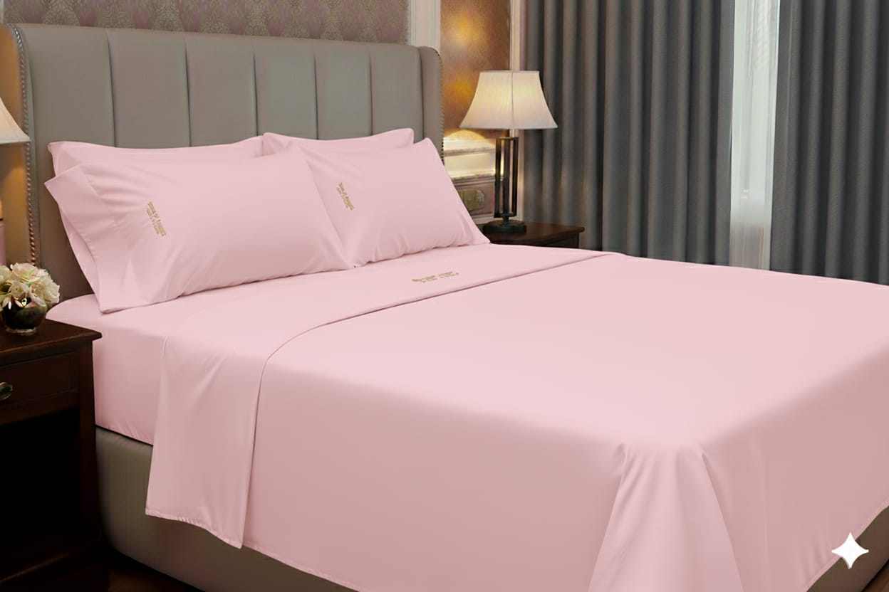 Queen-Size Bed Sheet Set, 100% Organic Cotton